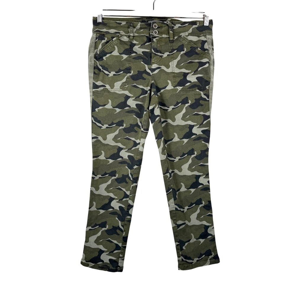 Torrid Camo utility‎ roll up pants green classic stretchy sz 12